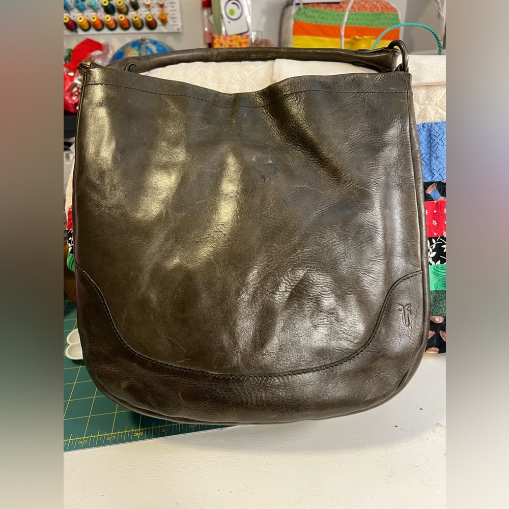 Frye Melissa Hobo in the color Pine